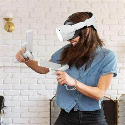 Oculus Quest 2 Pistol Toy - White